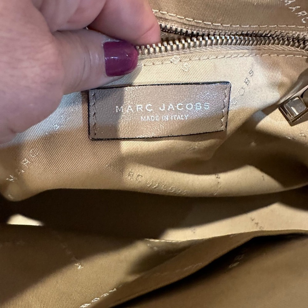 Marc Jacobs Collection Wellington taupe leather leopard calf hair bag Satchel - Picture 11 of 13